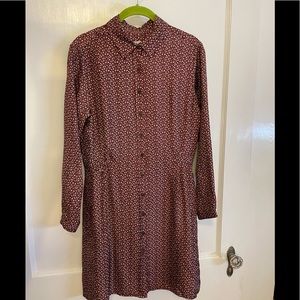 Steven Alan Silk Shirt Dress Button Up NWT